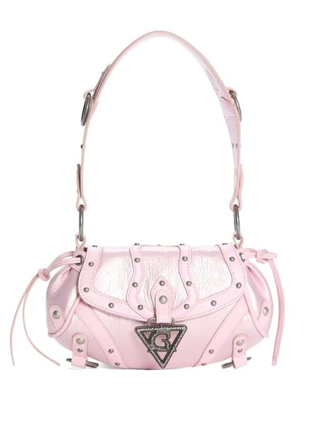  Guess Mini-schultertasche Aus Echtem Leder 
