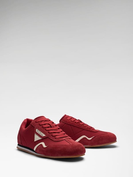  Guess Olmo Sneakers Aus Leder-mix 