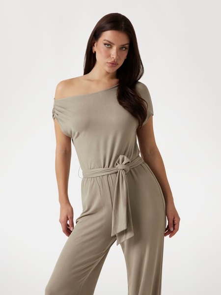  Guess One-shoulder-jumpsuit Stretch 