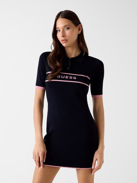  Guess Polo Mini Pullover Dress 