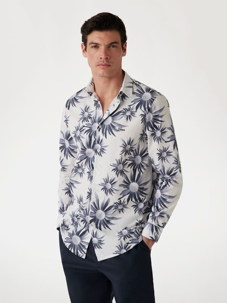  Guess Popelinehemd Print 