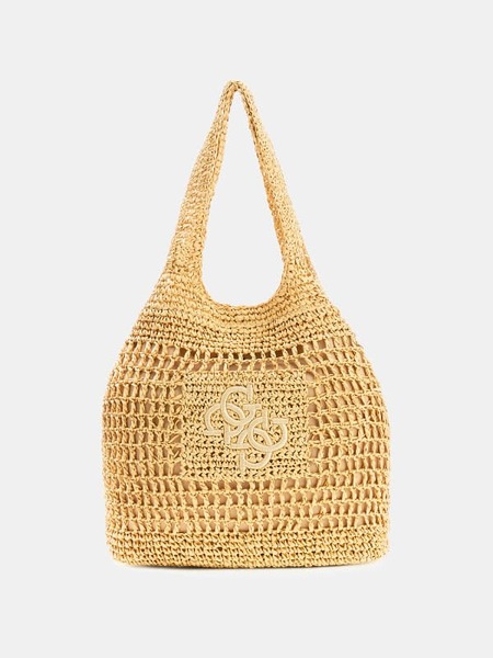  Guess Raffia Schultertasche 