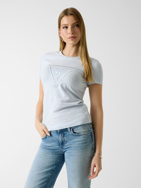  Guess Spitzen-dreieck-logo T-shirt 