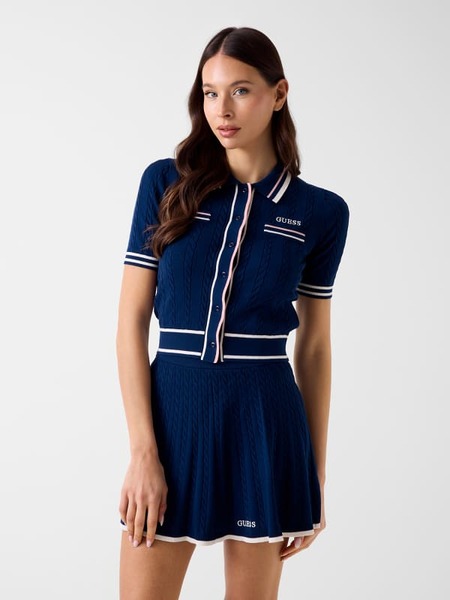  Guess Strickjacke Im Zopfmuster 