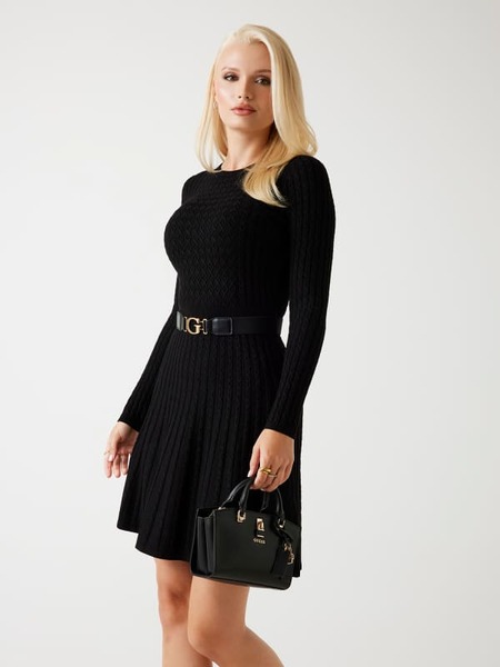  Guess Strickkleid Zopfmuster 