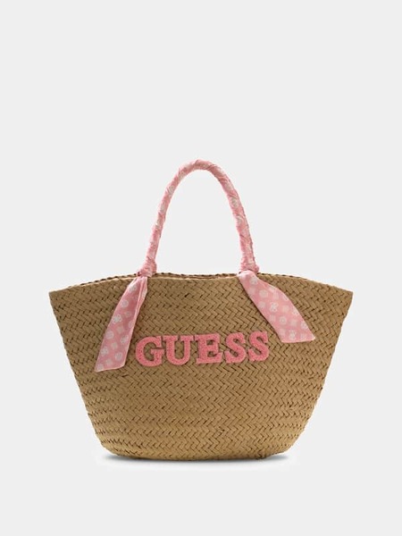  Guess Stroh-strandtasche 
