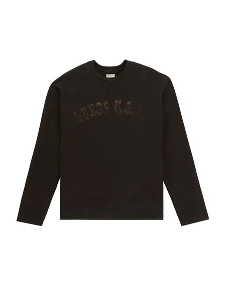  Guess T-shirt Logo Lange ärmel 