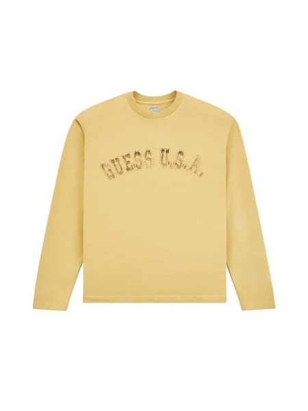  Guess T-shirt Logo Lange ärmel 