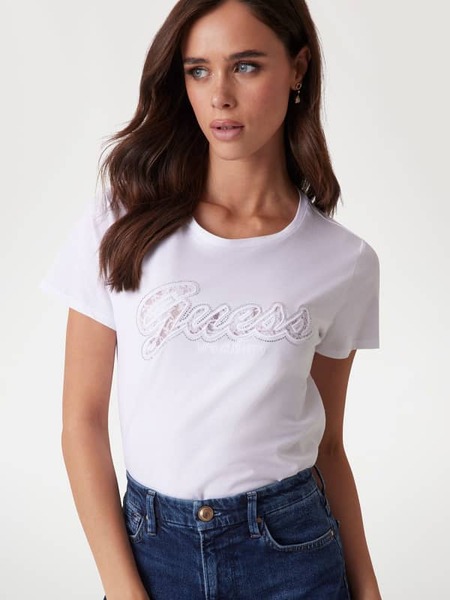 Guess T-shirt Logo Spitze 