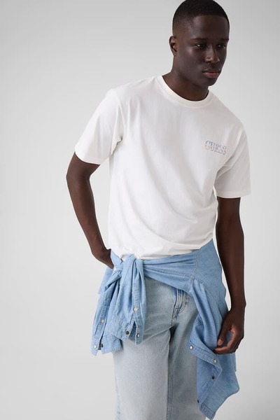  Guess T-shirt Mit Dreieck-logo 