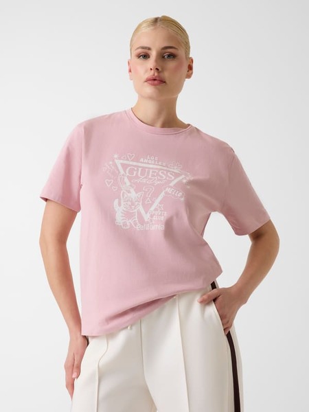  Guess T-shirt Mit Dreieck-logo 