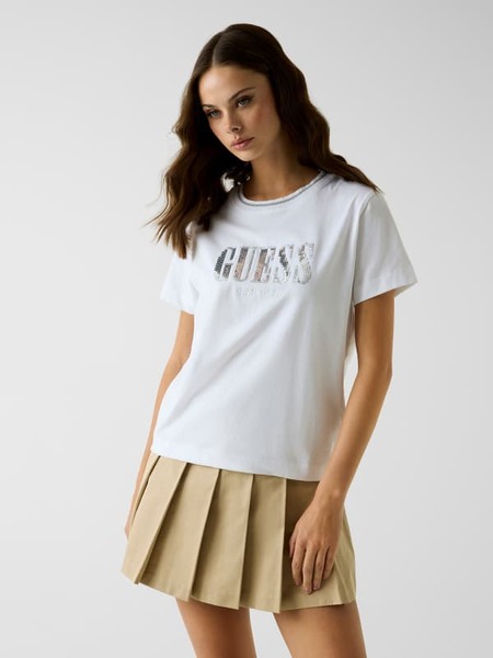  Guess T-shirt Mit Pailletten-logo 