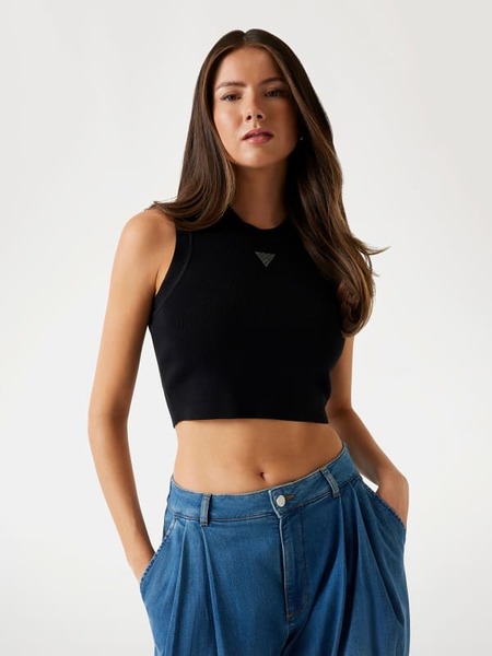  Guess Tanktop Mit Kleinem Logodreieck 