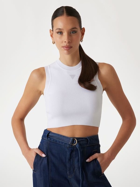  Guess Tanktop Mit Kleinem Logodreieck 