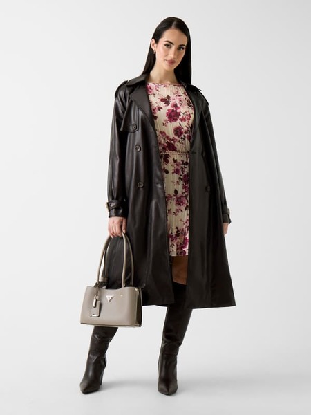  Guess Trenchcoat Aus Kunstleder 