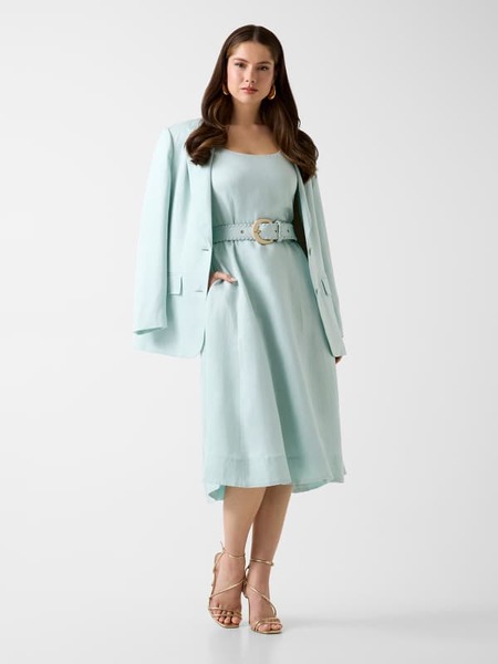 Marciano Guess Marciano Leinenmischung Midi-kleid 
