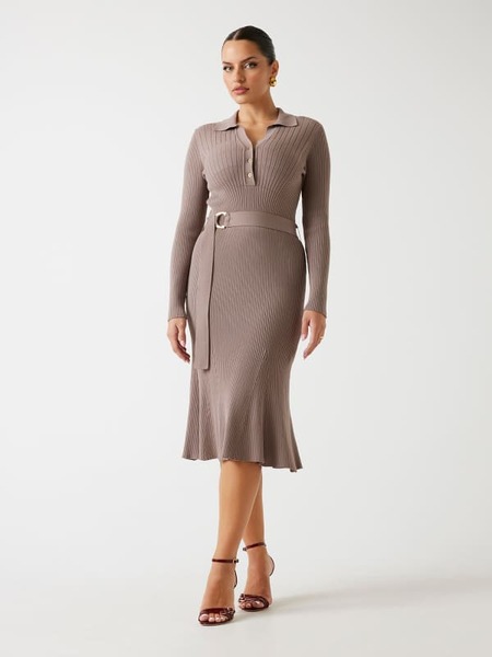  Marciano Guess Marciano Mittellanges Rippstrickkleid 