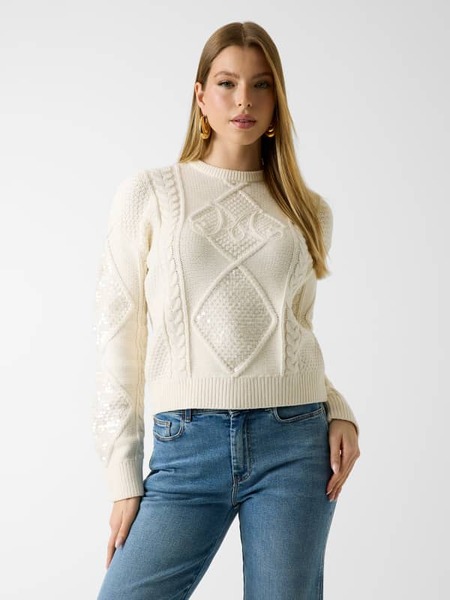  Marciano Guess Marciano Zopfmuster-strickpullover 