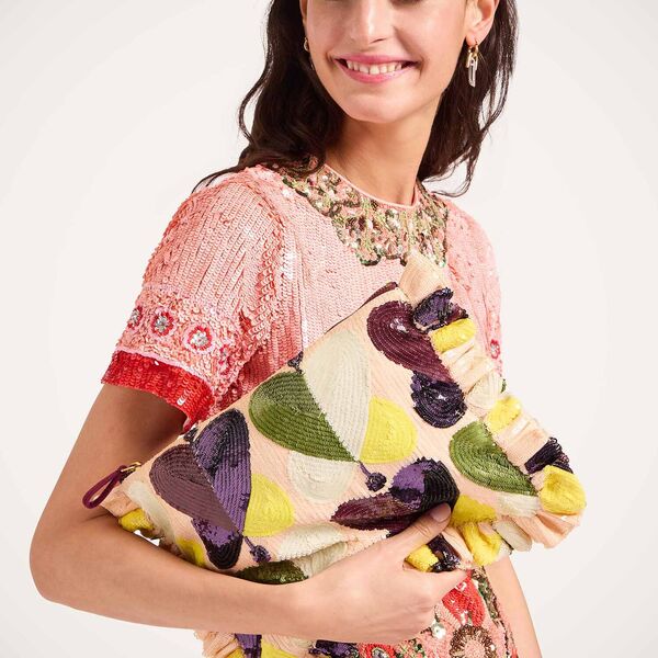 La Doublej Bags & Pochettes Women - Hand Pochette Farfalla Ivory One Size 25% Viscose 25% Polyester 50% Pvc 
