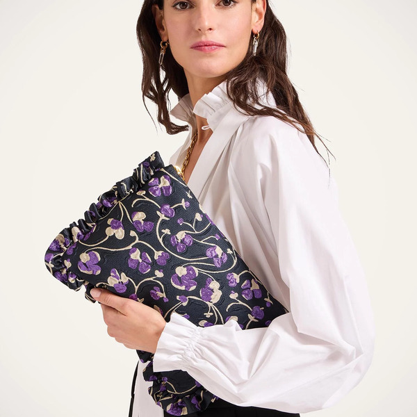  La Doublej Bags & Pochettes Women - Hand Pochette Honeysuckle Black One Size 88% Polyester 7% Silk 5% Polyamide 