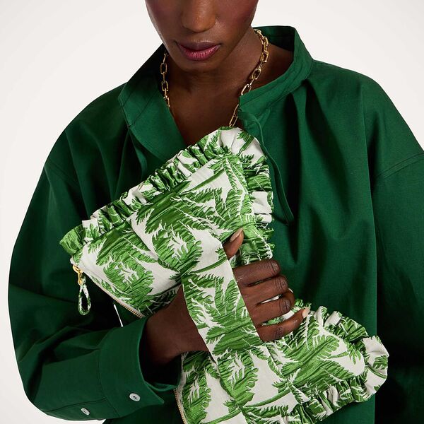  La Doublej Bags & Pochettes Women - Hand Pochette Tropicana White One Size 44% Acetate 33% Viscose 22% Polyester 1% Elastan 