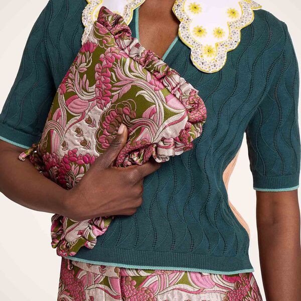  La Doublej Bags & Pochettes Women - Hand Pochette Tulip Green One Size 93% Polyester 4% Silk 3% Polyamide 