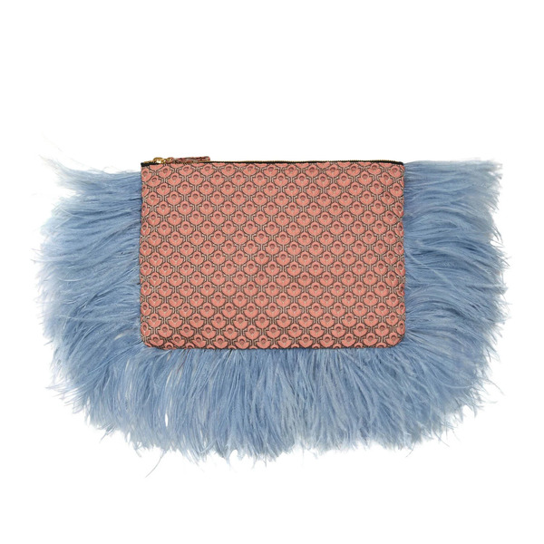  La Doublej Bags & Pochettes Women - Party Pochette Tulip Pale Pink One Size 75% Polyester 23% Polyamide 2% Ostrich Feathers 