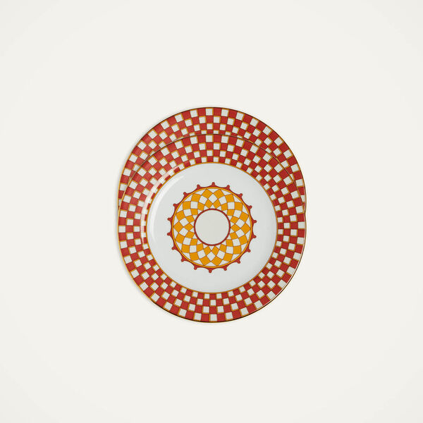  La Doublej Dessert & Side Plates Women - Dessert Plates Set Of 2 Apollo Brick One Size 100% Porcelain 