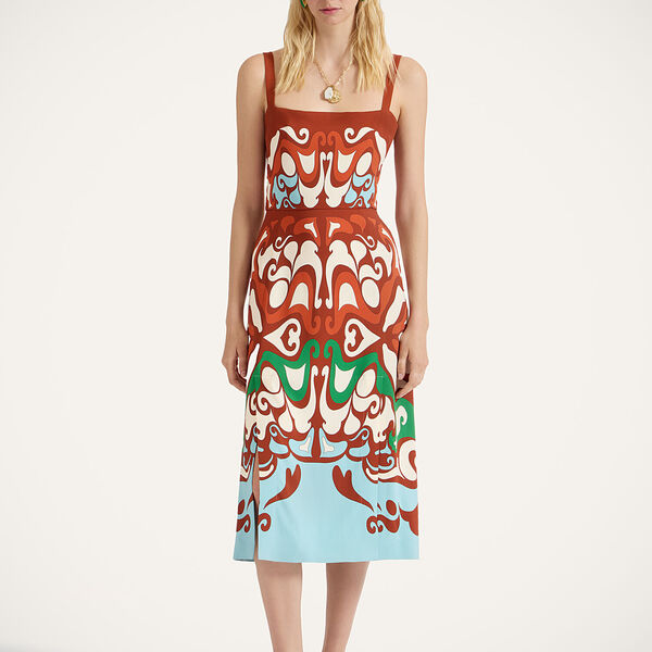 La Doublej Dresses Women - Buy Me A Martini Dress Phoenix Placée Light Blue L 96% Viscose 4% Elastane 