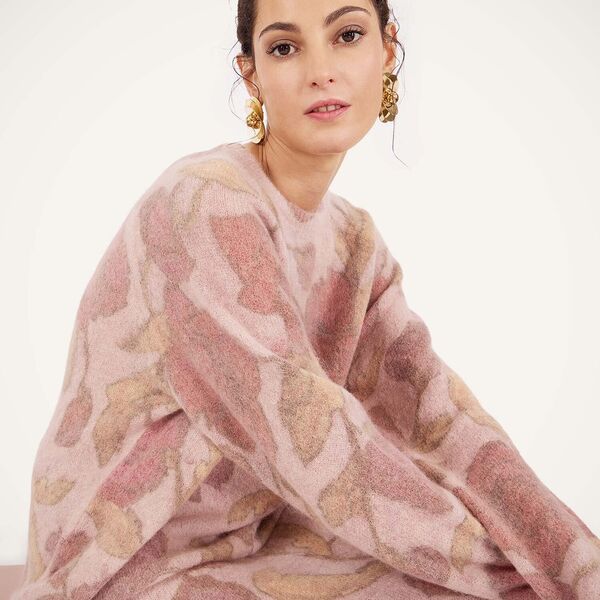  La Doublej Knitwear Women - All-in Sweater French Kiss Dusty Pink S 32%alpaca Wool 32%merino Wool 34%polyamide 2%elastan 