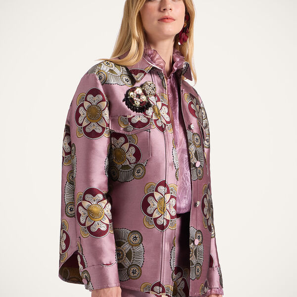  La Doublej Outerwear Women - Better Than Your Boyfriend's Jacket Nucleus Dusty Pink S 72% Polyester 28% Silk 