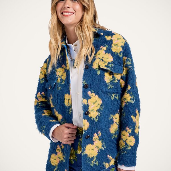  La Doublej Outerwear Women - Better Than Your Boyfriend's Jacket Riptide Navy L 30% Cotton 21% Recycled Polyester 20% Polyester 13% Wool 13% Acrilyc 