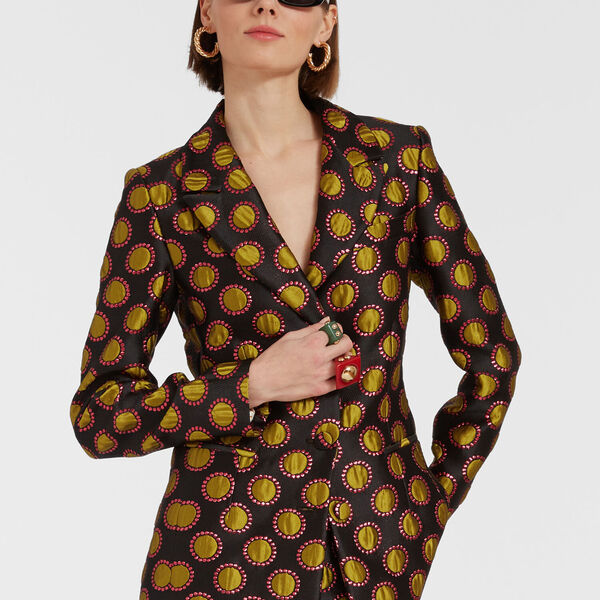  La Doublej Outerwear Women - 24/7 Jacket Winter Sun Black L 80% Polyester 9% Metal 7%silk 4%polyammide 