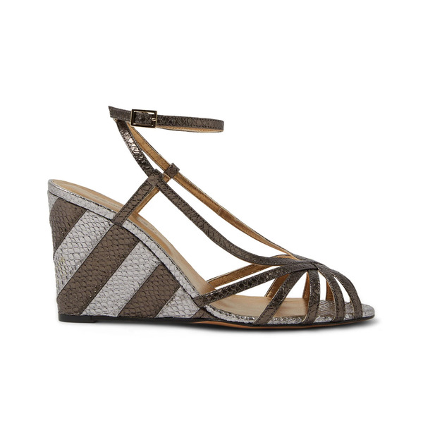  La Doublej Shoes Women - The Weekend Wedge Anthracite 36 83%polyurethane 12%polyester 5%viscose 