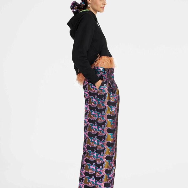  La Doublej Shorts & Pants Women - Loose Pants Spritz Blue Petrol L 54% Polyester 37% Recycled Polyester 9%metal 