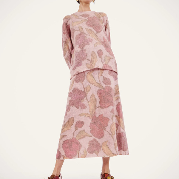  La Doublej Skirts Women - All-in Skirt French Kiss Dusty Pink Xs 32%alpaca Wool 32%merino Wool 34%polyamide 2%elastan 