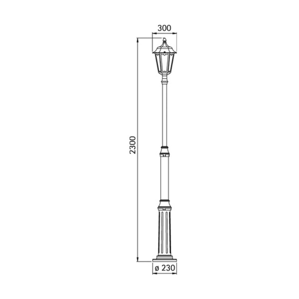  Albert Leuchten Stylowa Latarnia 740 B 