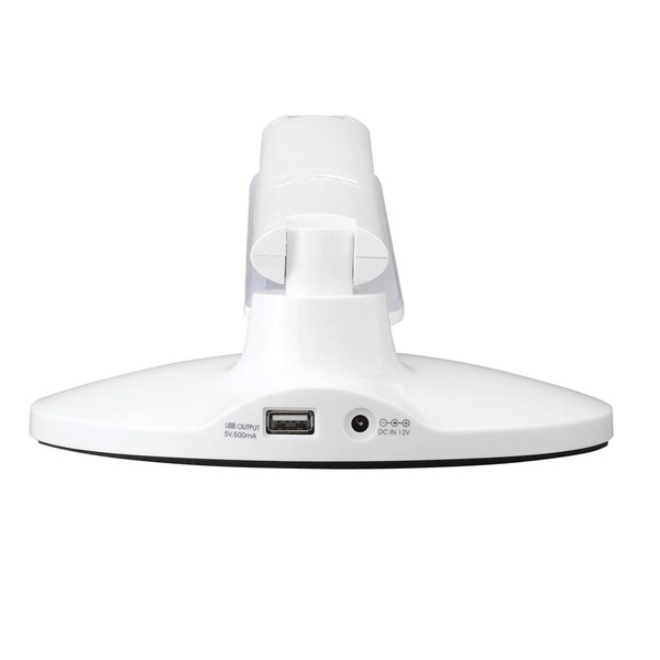  Aluminor Lampka Biurkowa Led Success Z Zegarem, Biała 