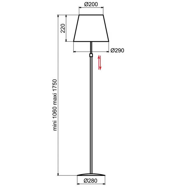  Aluminor Aluminor Store Lampa Stojąca, Aluminium/biała 