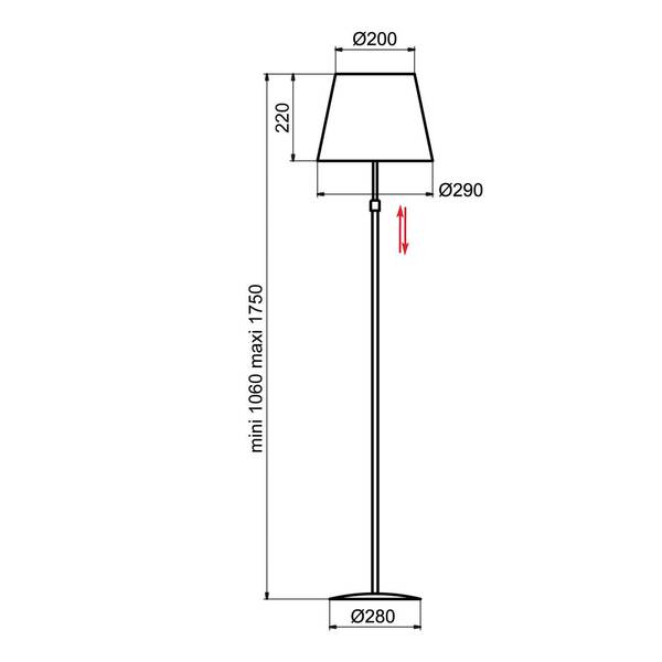  Aluminor Aluminor Store Lampa Stojąca, Aluminium/taupe 