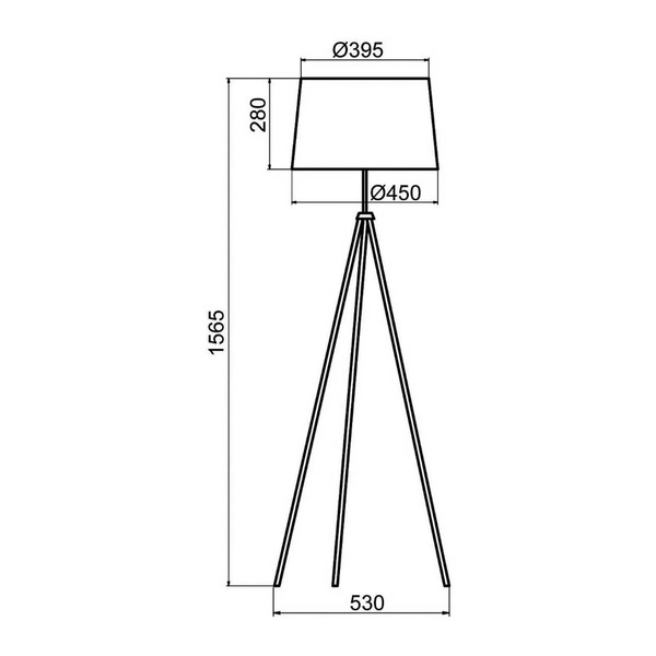  Aluminor Aluminor Tropic Lampa Stojąca Chrom Kabel Czerwony 