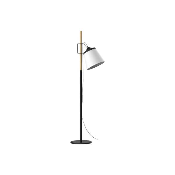 Aluminor Aluminor Woody Lampa Stojąca, Czarna/biała/drewno 