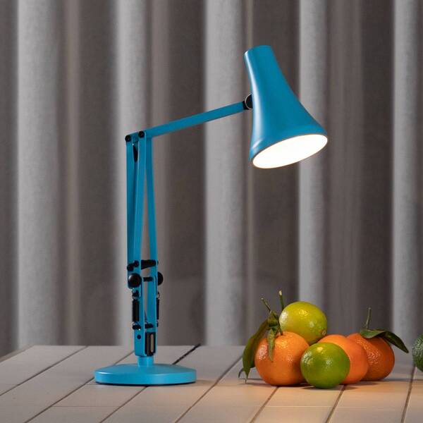  Anglepoise Anglepoise Lampa Stołowa Led 90 Mini Mini Vivid, Turkusowo-niebieska Usb 