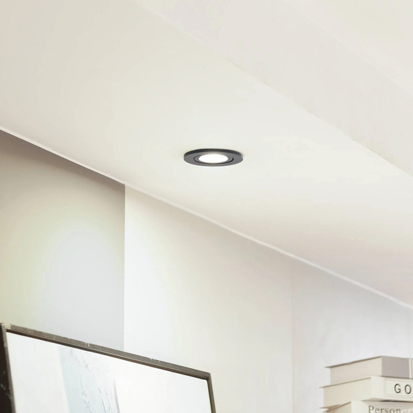 Arcchio Arcchio Downlight Led Eliar Okrągły Czarny Cct Obrotowy 