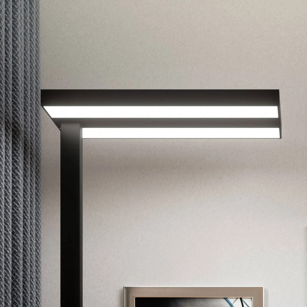  Arcchio Lampa Stojąca Led Arcchio Logan Basic, Czarna, 7500 Lm, ściemniana 