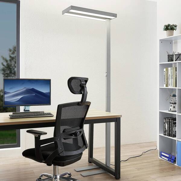  Arcchio Lampa Stojąca Led Arcchio Logan Pro, Srebrna, Czujnik, ściemniany 