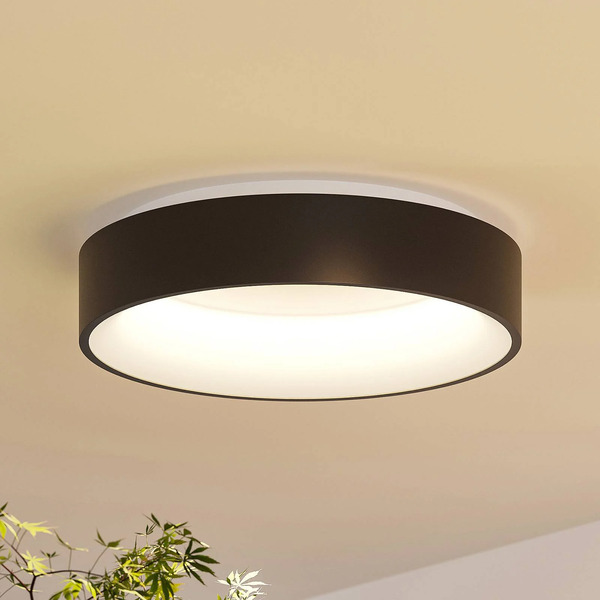  Arcchio Arcchio Lampa Sufitowa Led Aleksi, ø 45 Cm, Czarny, Metal, Cct 