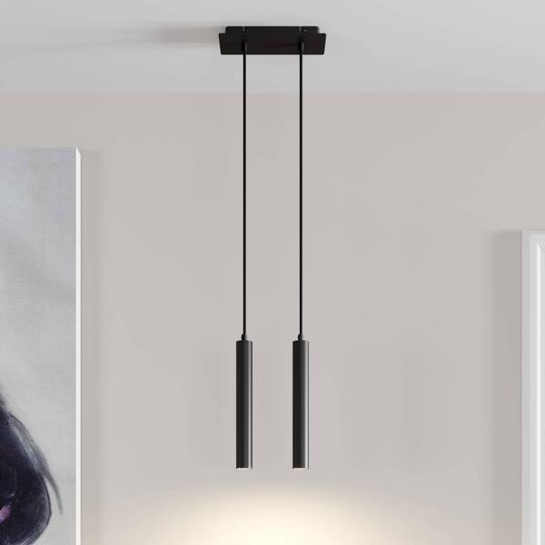  Arcchio Arcchio Lampa Wisząca Led Franka, 2-punktowa, Czarna, Aluminium 