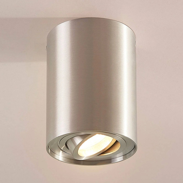  Arcchio Reflektor Sufitowy Jolina, Okrągły, Szary, 13 Cm, Metalowy 