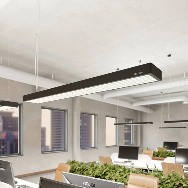  Arcchio Arcchio Susi Lampa Wisząca Biurowa Led, Czarna, 120cm, 4000k, Dali 